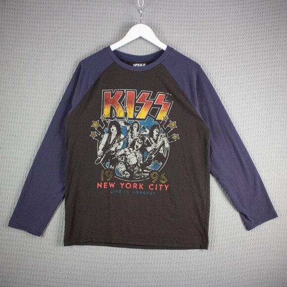 Kiss 1996 New York City Reprint Raglan Sleeve Mens Medium - Picture 1 of 8